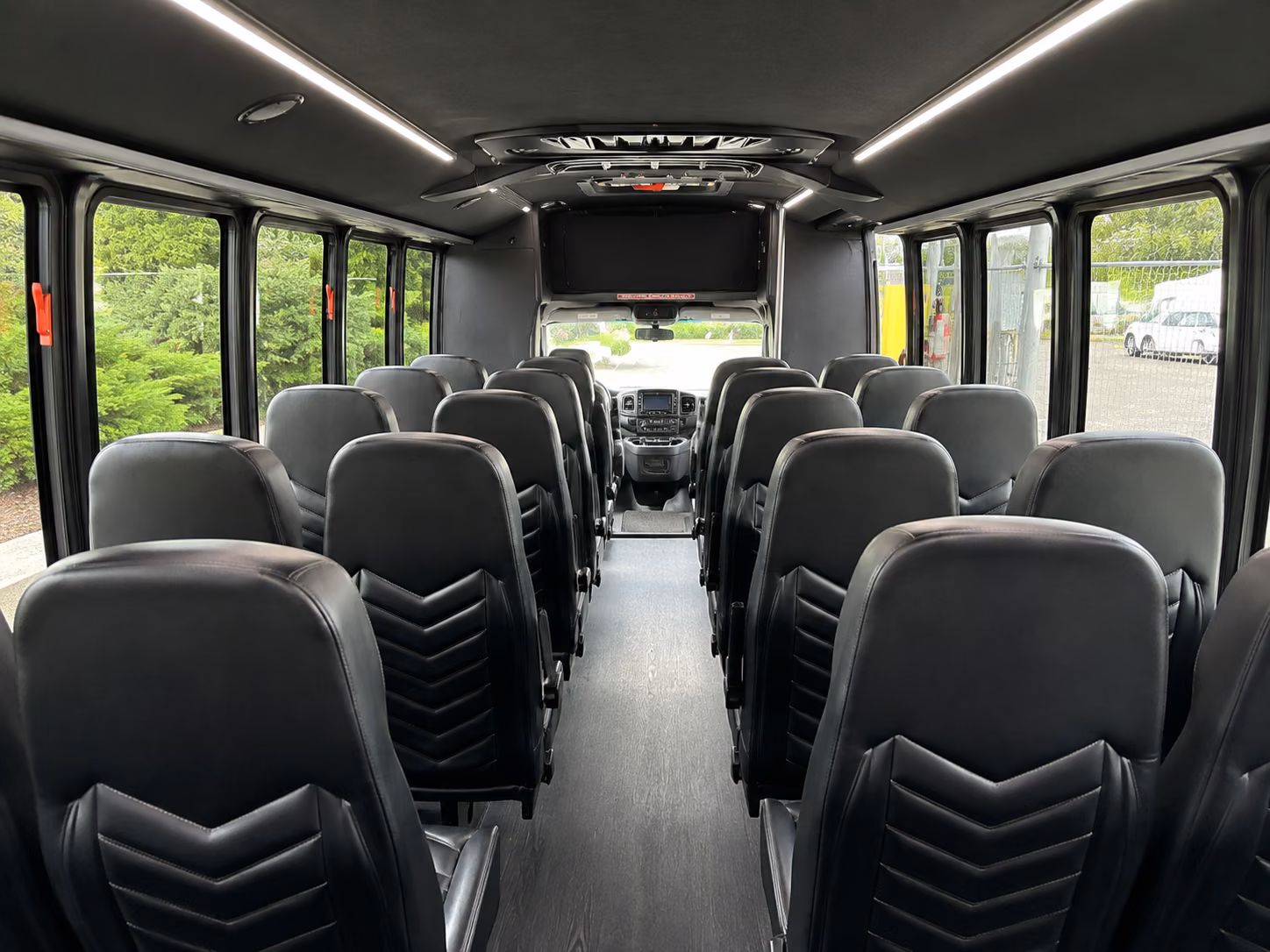 jacksonville 18 passenger minibus inside