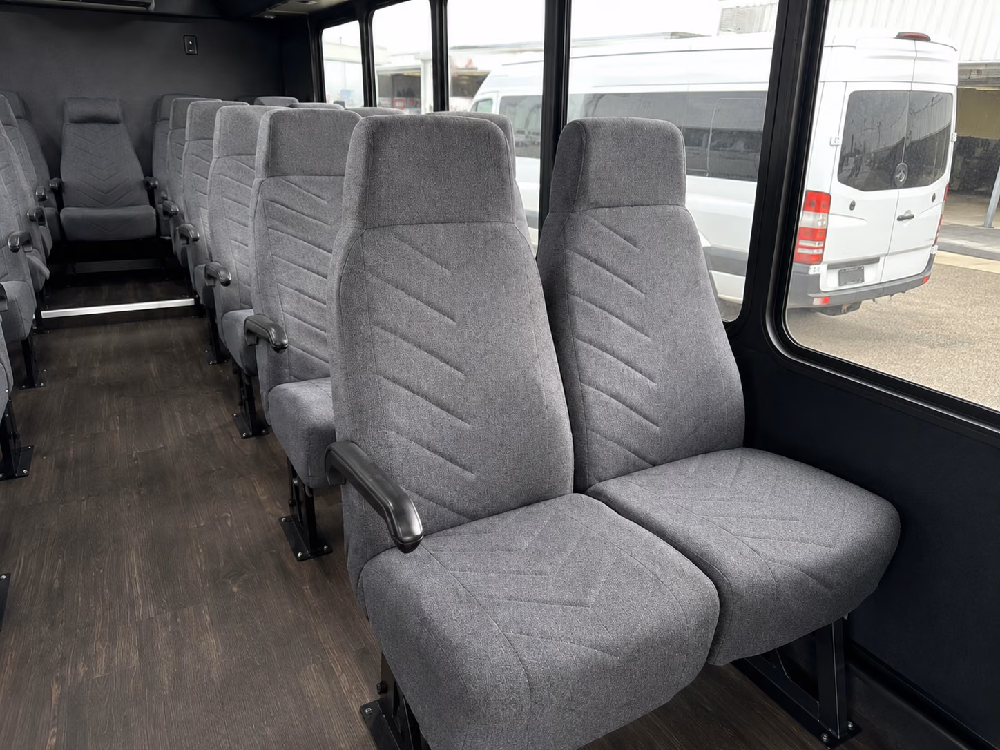 jacksonville 18 passenger minibus interior