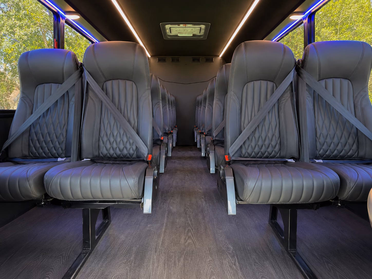 jacksonville 20 passenger minibus interior