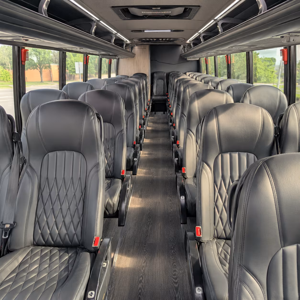 jacksonville 25 passenger minibus interior