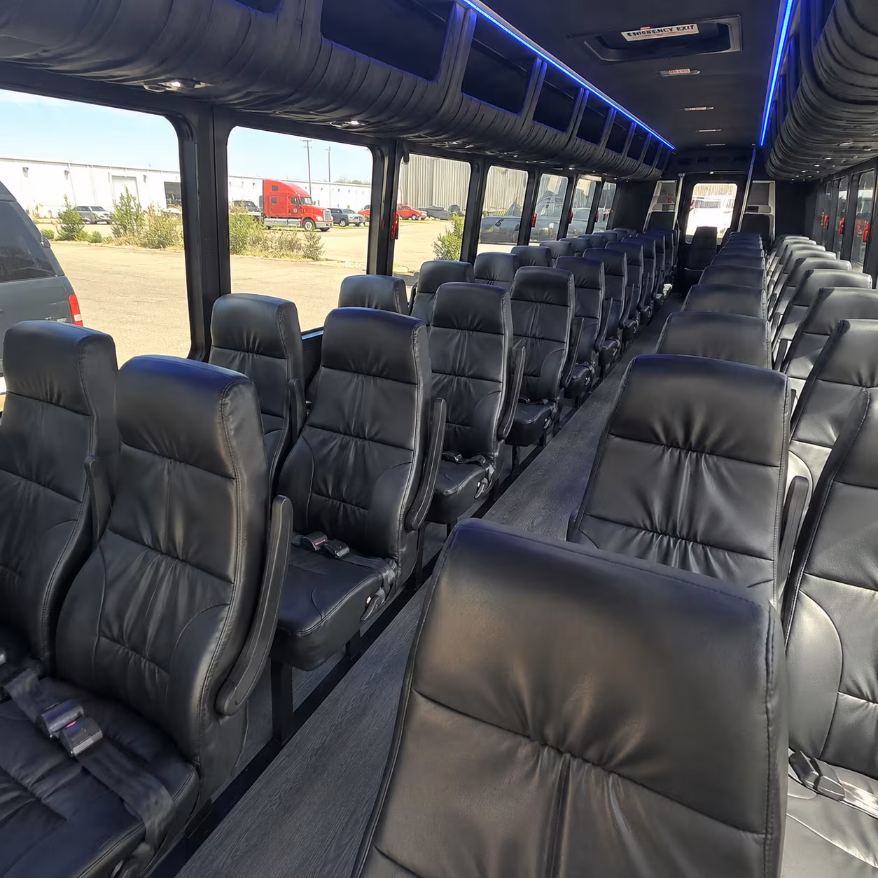 jacksonville 28 passenger minibus interior