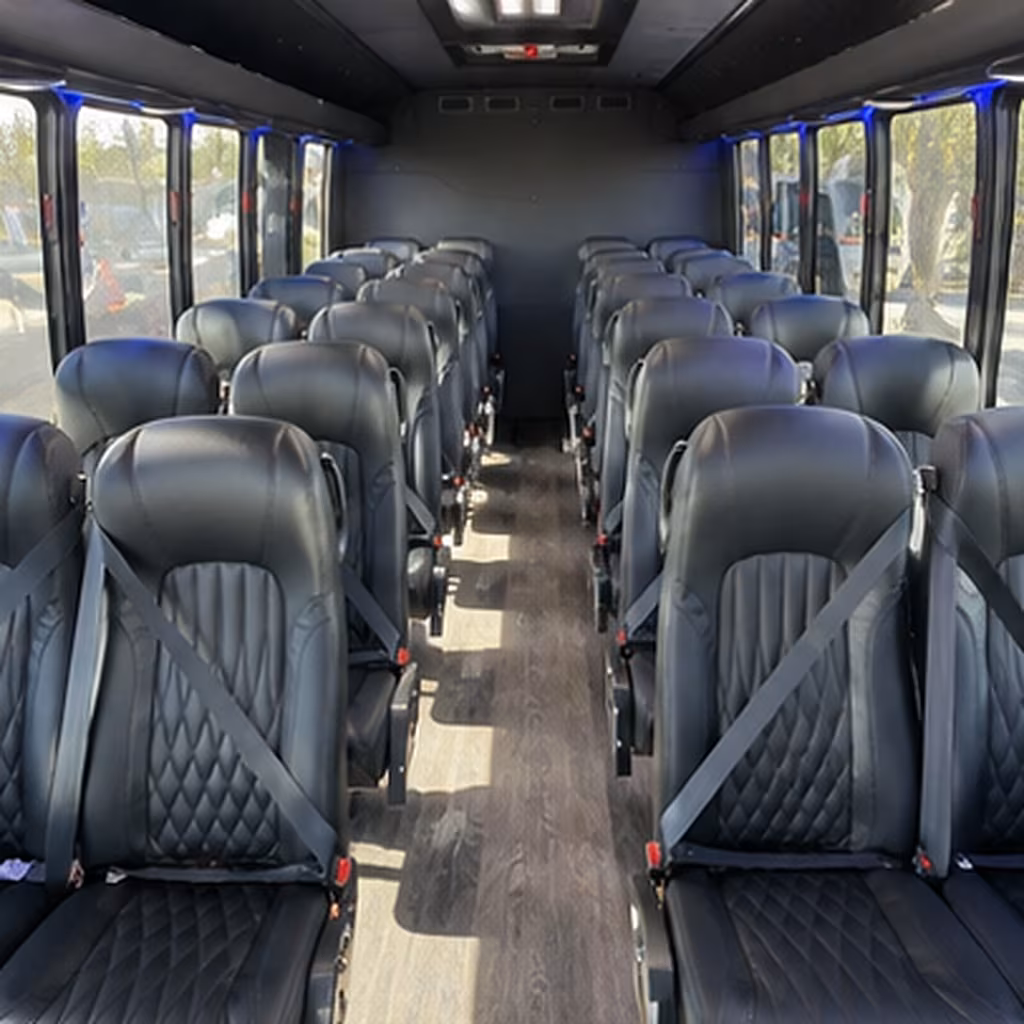 jacksonville 30 passenger minibus inside