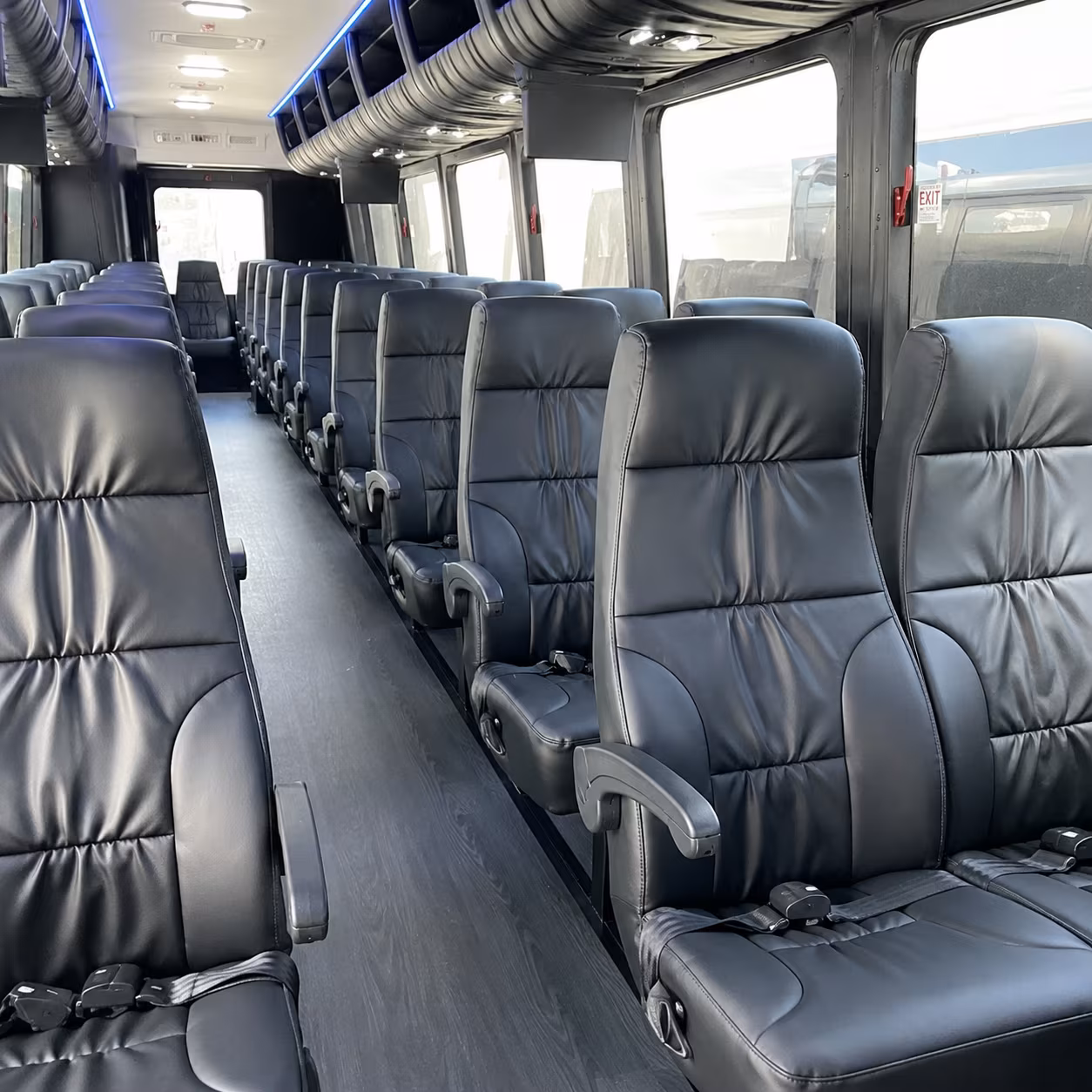 jacksonville 35 passenger minibus interior