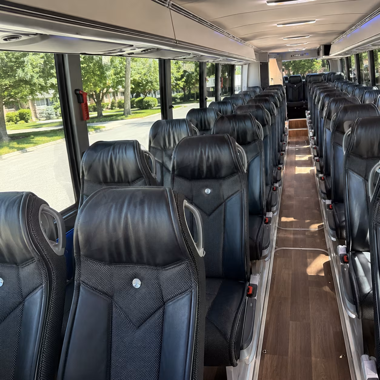 jacksonville 40 passenger charter bus inside