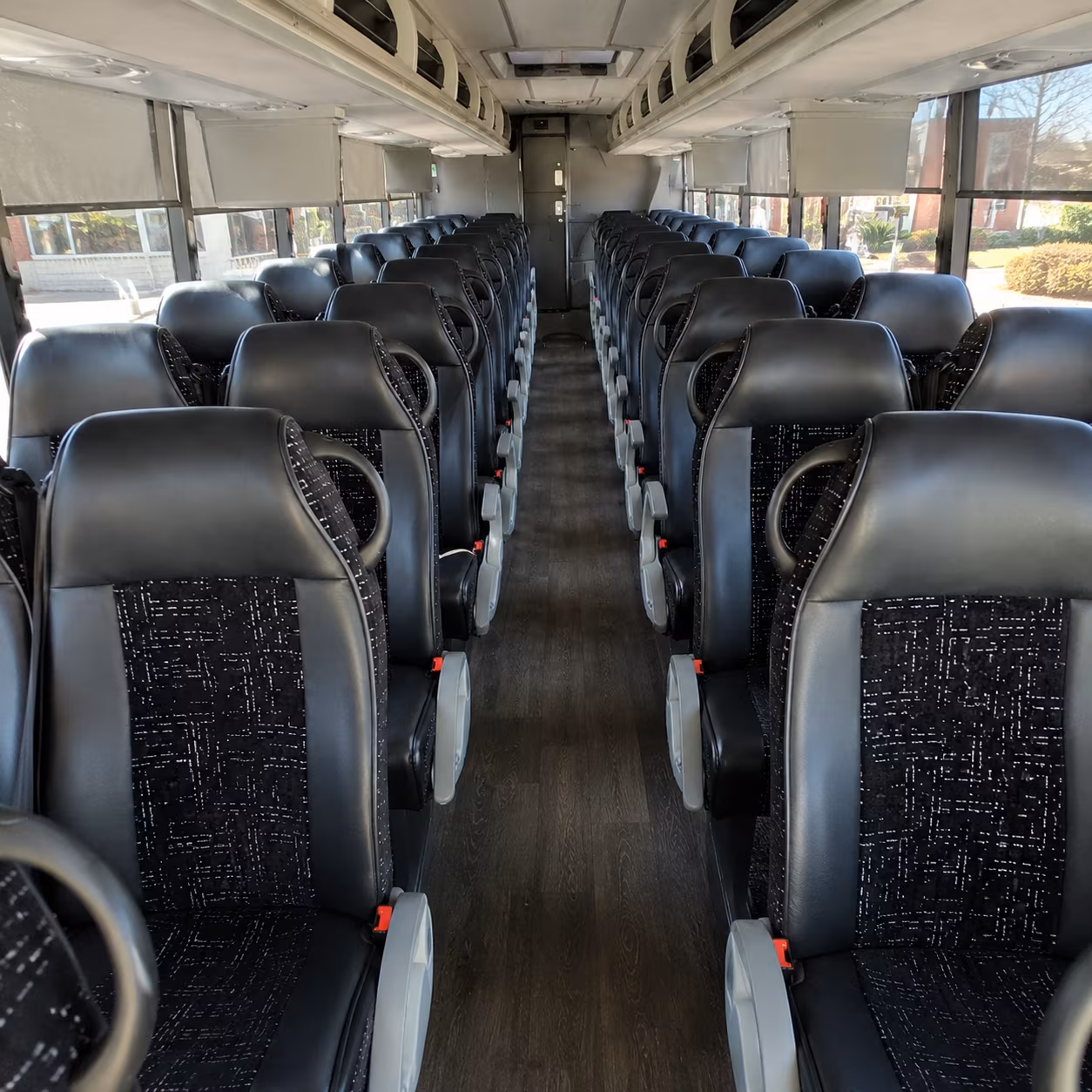 jacksonville 54 passenger charter bus inside