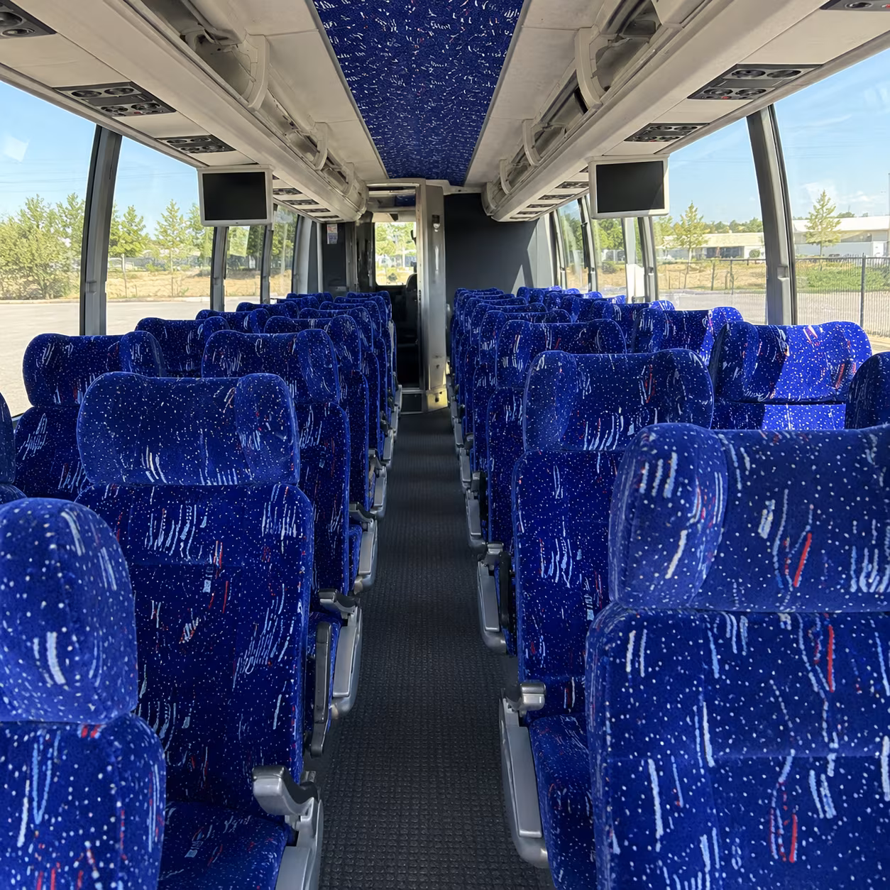jacksonville 54 passenger charter bus interior