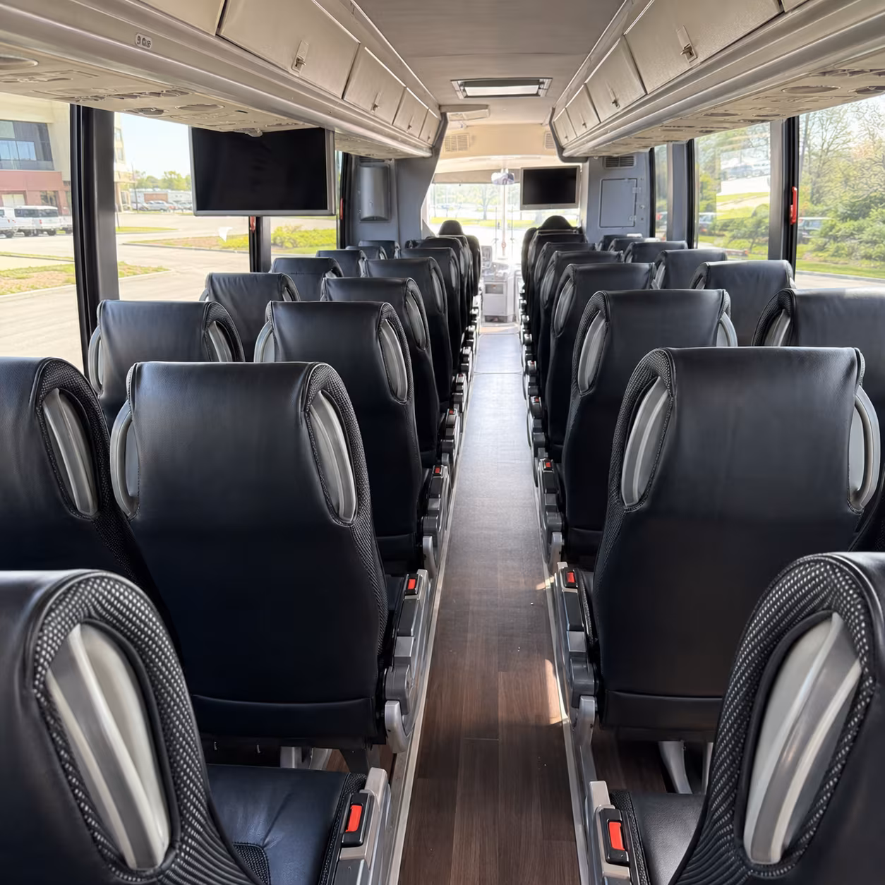 jacksonville 56 passenger charter bus inside