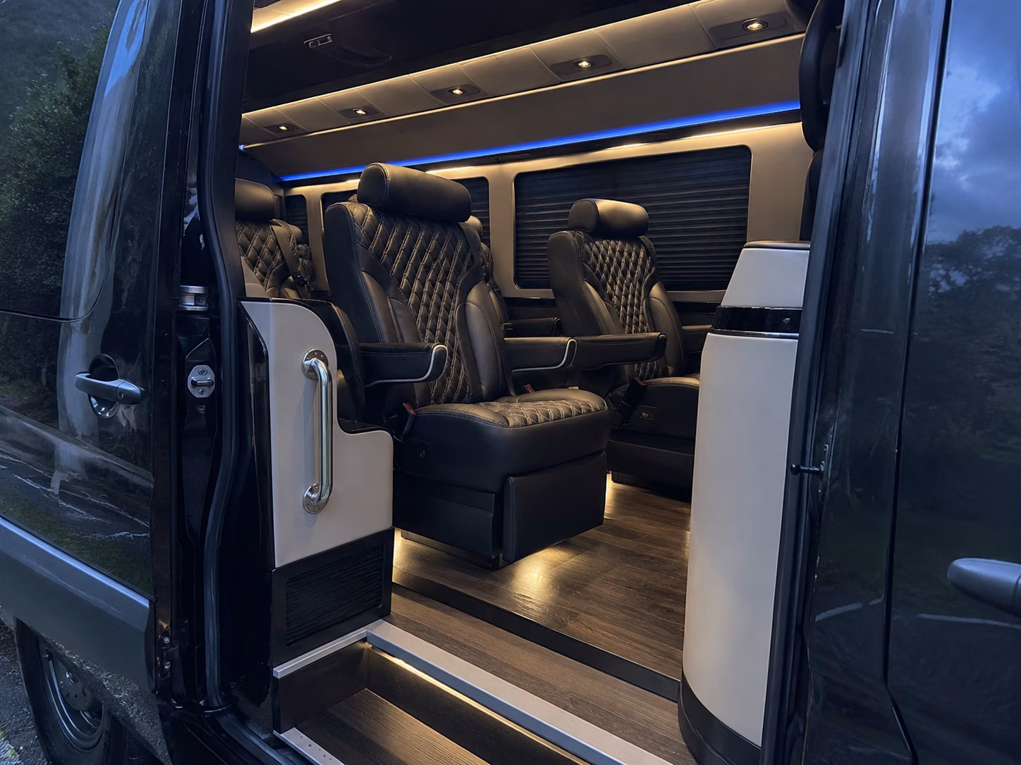jacksonville sprinter van with driver inside